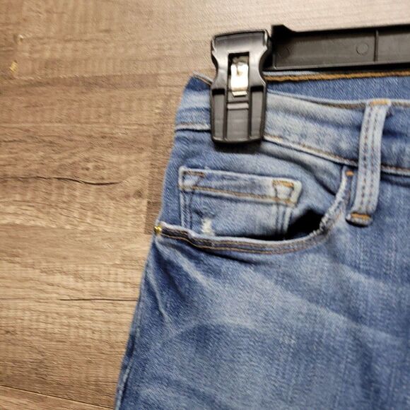 Frame Denim Le Skinny de Jeanne Jeans Distressed Blue Light Wash Womens 25 - Picture 5 of 14